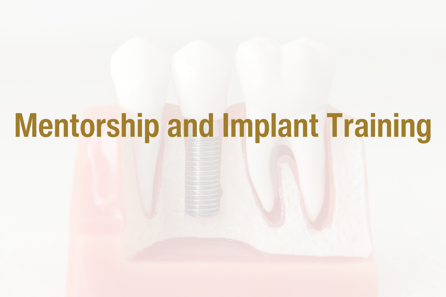 Online, On Demand Implant Surgical and Prosthodontic Curriculum